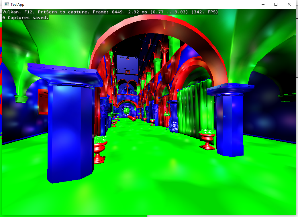 10000 point lights with attenuation of light calculated by distance from light source